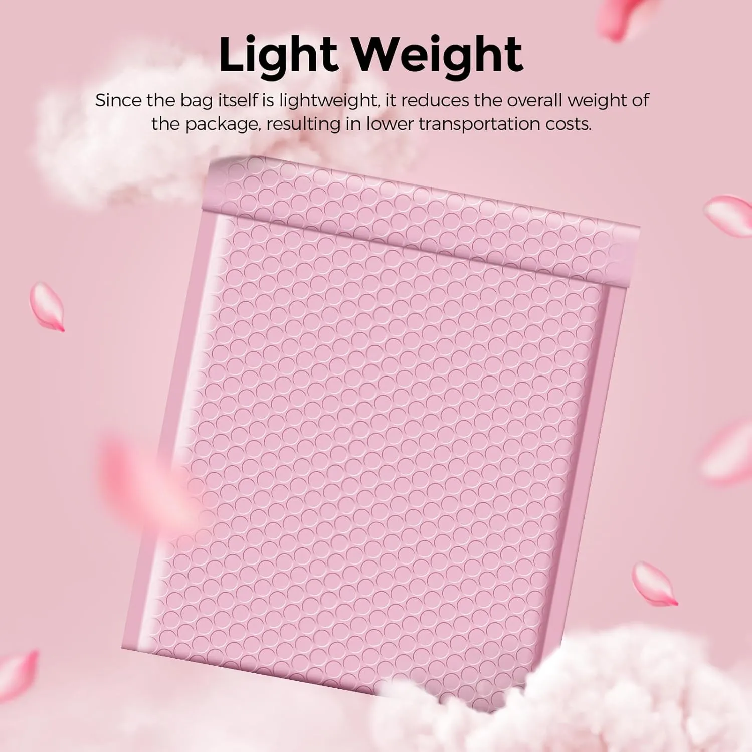METRONIC 8.5 x 12 Bubble Mailers 40 Pack, Light Pink Bubble Mailers, Strong Adhesion Padded Envelope, Shipping Envelope Bubble Mailer, Bubble Envelopes for clothing, Bubble Mailer Usable Size 8.5 x 11