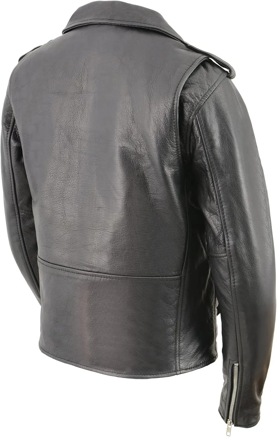 Milwaukee Leather Women's Classic Biker Jacket LKL2701 Half Belt for Easy Adjustment