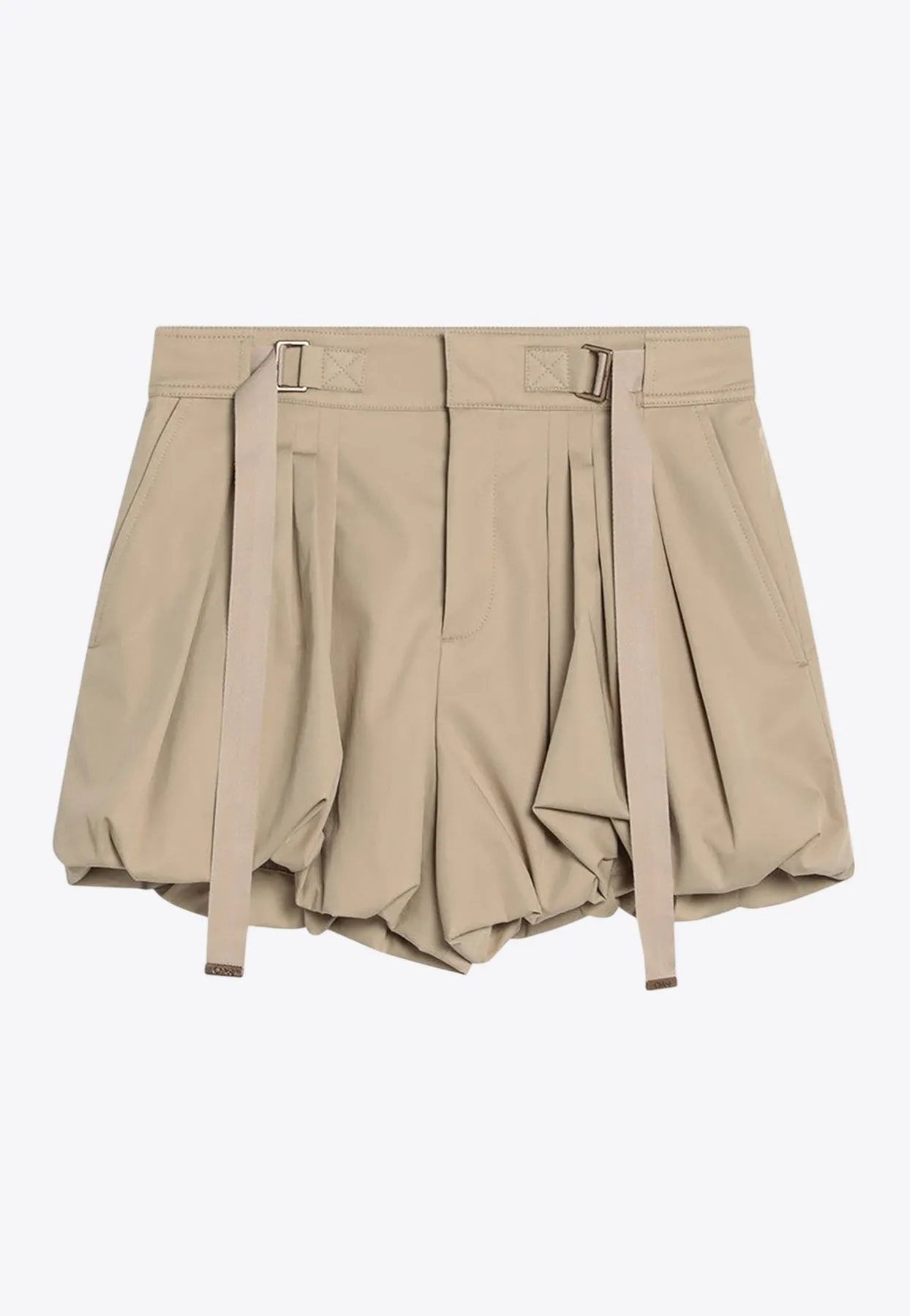 Mini Balloon Belted Shorts