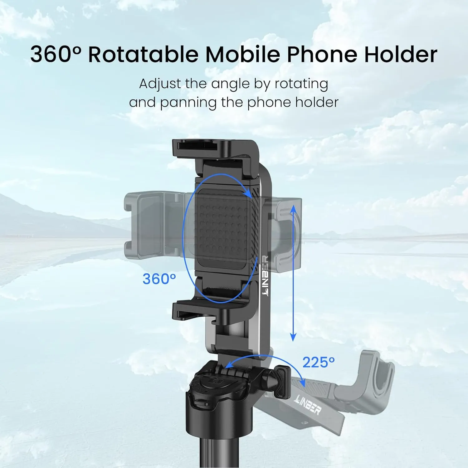 Mini Selfie Stick Tripod with Remote, 3-in-1 Portable Phone Tripod Grip with 2 Cold Shoe Mounts, Pocket Size Phone Holder for iPhone Android, Vlog, Video, Livestreaming, Photography (Black)T26