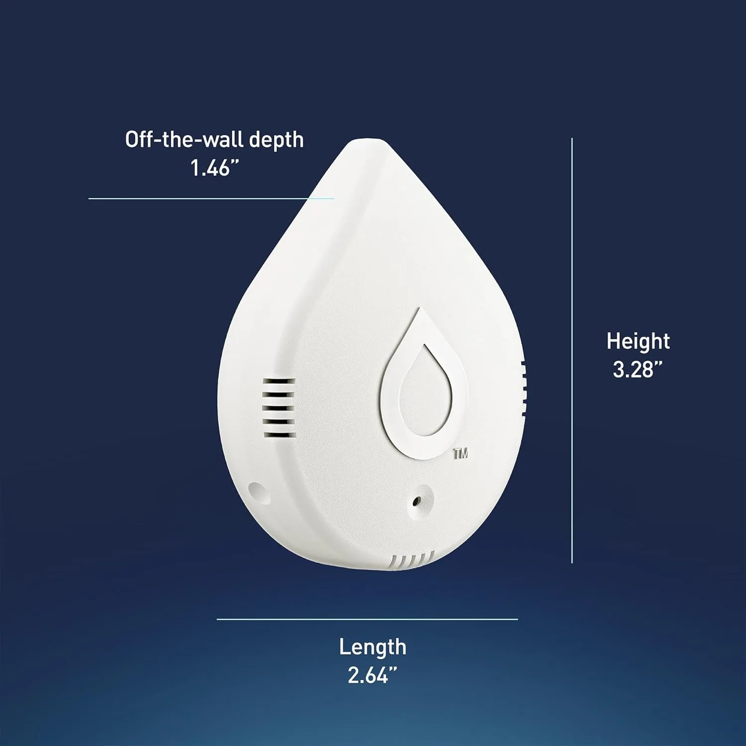 Moen White Flo Smart Water Leak Detector, Water Sensor Alarm for Home, 3-Pack, 920-005
