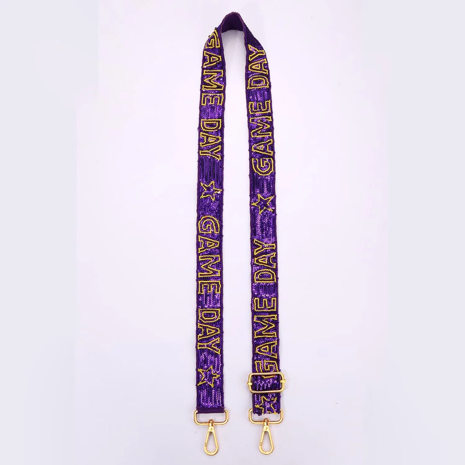 MOLOCH Beaded Game Day Purse Straps Beads Sequin Crossbody Bag Strap Football Replacement Clear Bag Game Day Accessories