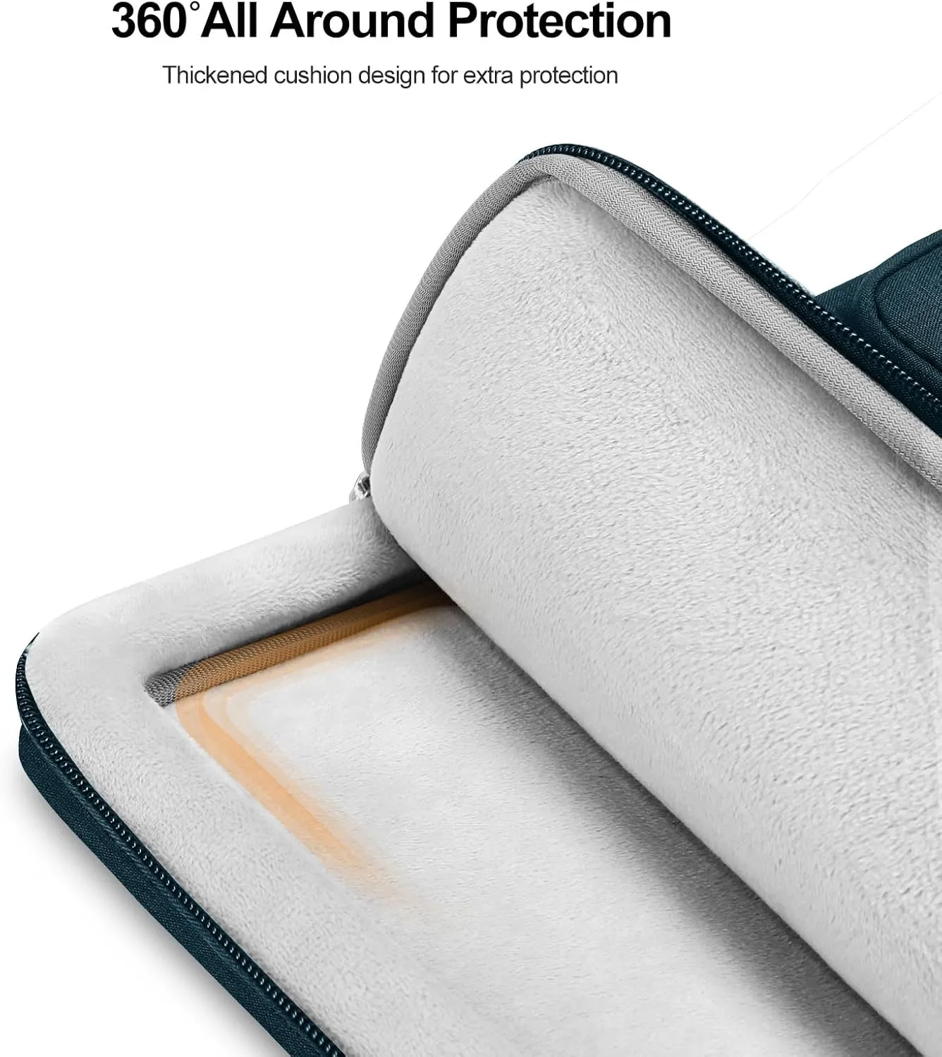 MOSISO 360 Protective Laptop Bag, 15.6 inch Computer Bag Compatible with MacBook Pro 16, HP, Dell, Asus Notebook, Side Open Sleeve with 2 Rectangle Zipper Pockets&Extendable Handle, Teal Green