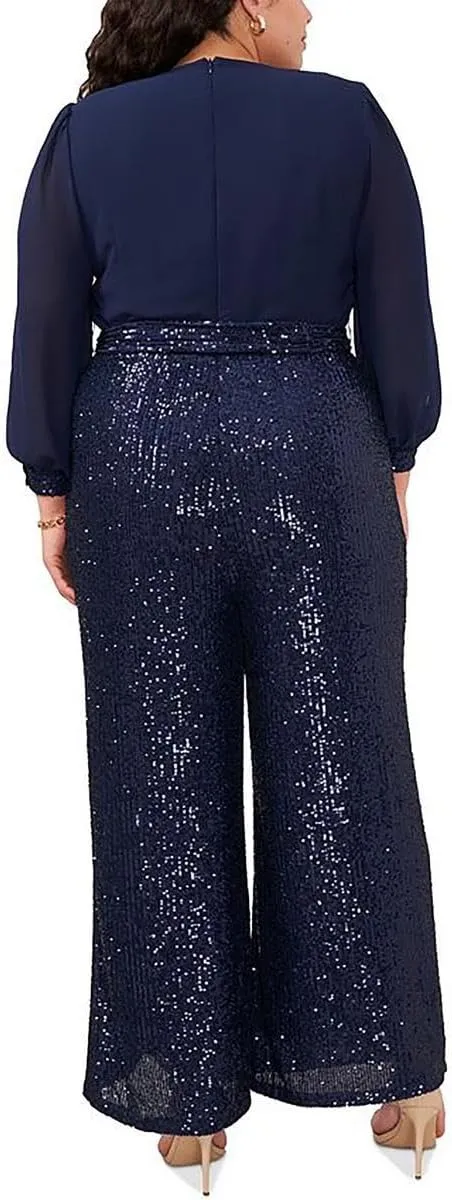 MSK Womens Plus Embellished Jumpsuit