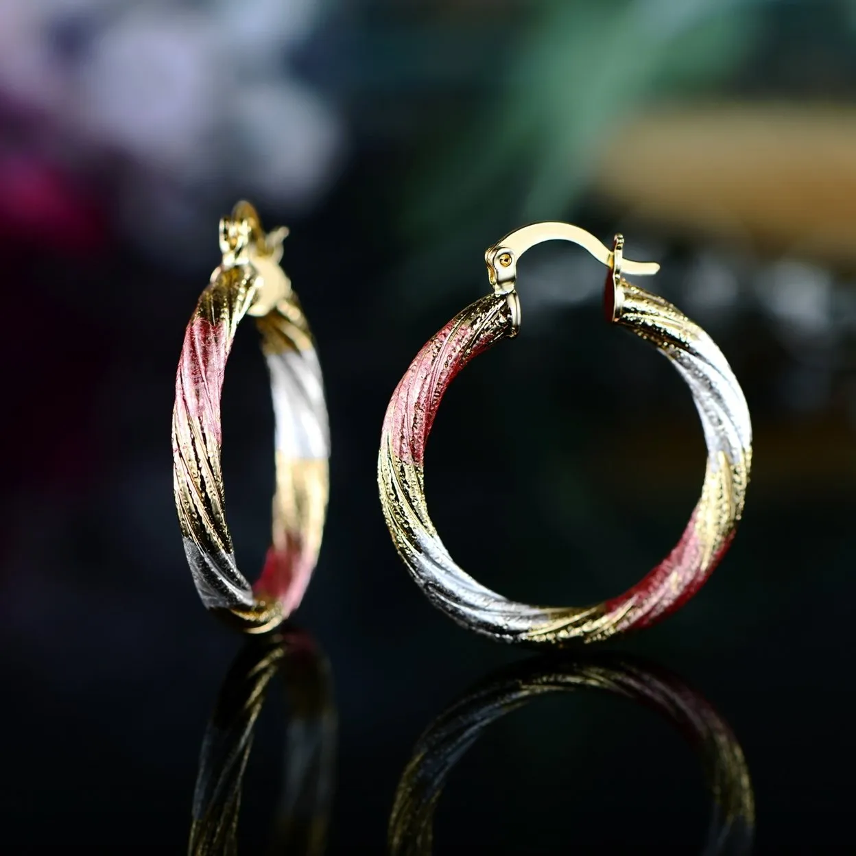 Multi Gold Hoop Earrings - Assorted Styles