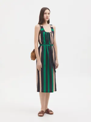 Multistripe strappy dress