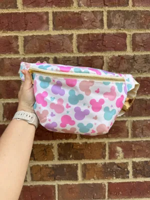 Mutli Color Mouse LARGE Fanny Pack