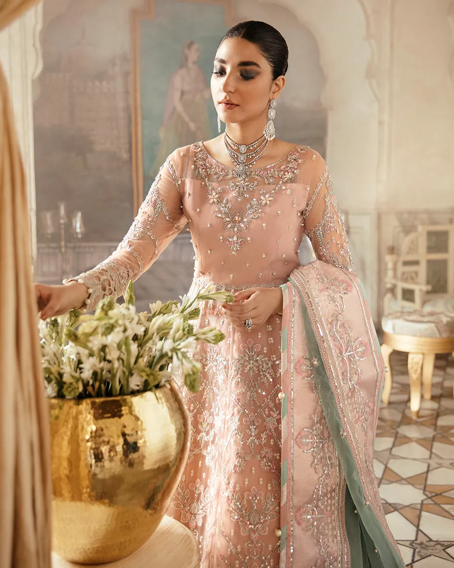 Nagaar Embroidered Net 3-Piece Suit WU-02