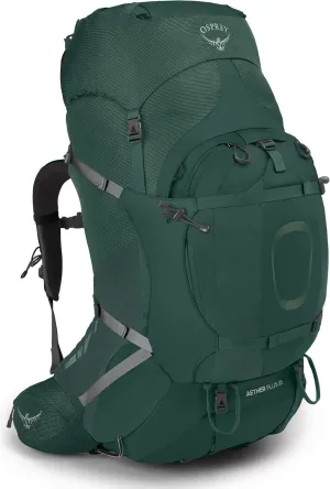 Osprey Aether Plus 85L Men's Backpacking Backpack, Axo Green, L/XL