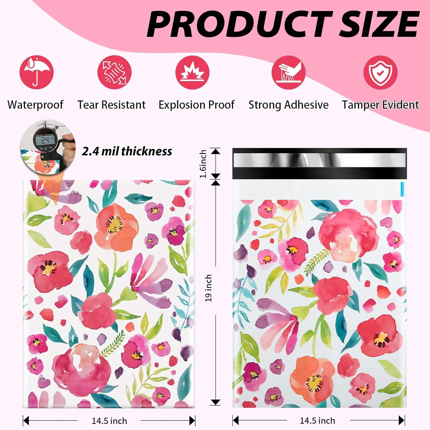 Oududianzi Large Poly Mailers 14.5x19, 50Pack Shipping Bags, Mailing bags, Mailers Poly Bags, Shipping Envelopes, Packaging Bags for Onine and Off-line Small Business