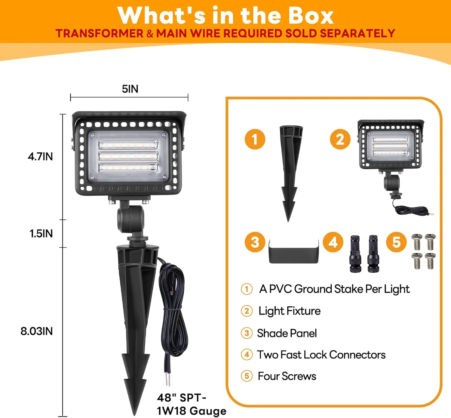 Outdoor Low Voltage LED Flood Lights - 12W 12V Landscape Wall Wash Lights, IP65 Waterproof Angle Adjustable Aluminum Brown Hardwired for Wall House Patio Backyard 6 Pack