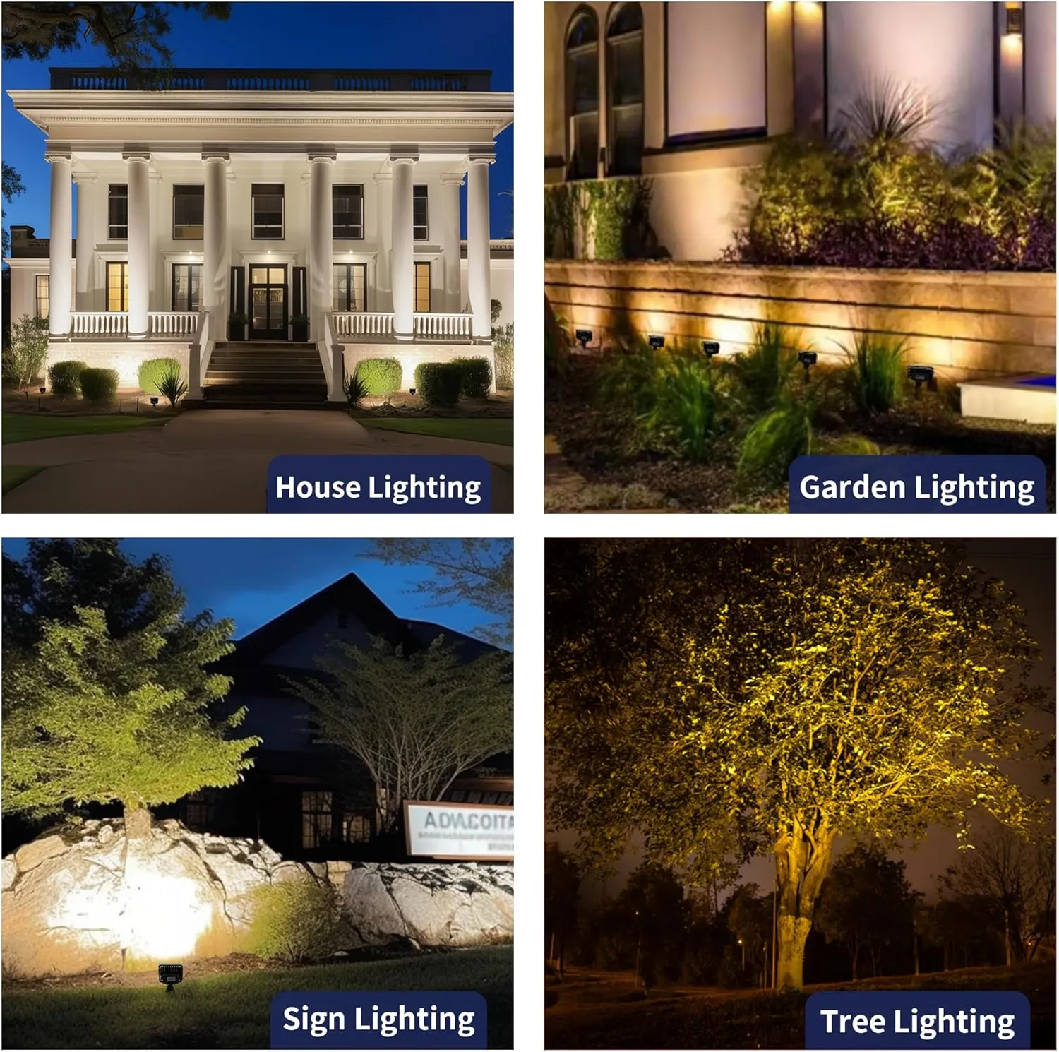 Outdoor Low Voltage LED Flood Lights - 12W 12V Landscape Wall Wash Lights, IP65 Waterproof Angle Adjustable Aluminum Brown Hardwired for Wall House Patio Backyard 6 Pack