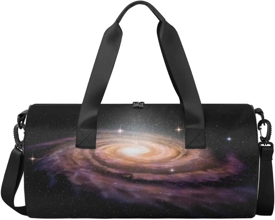 Outer Space Travel Duffel Bag Cosmic Planet Sports Gym Bag Men Women Sports Travel Luggage Bag 17.6”×9”×9 “ Duffel Bag Weekend Overnight Gym Bag Nvenient For Carrying