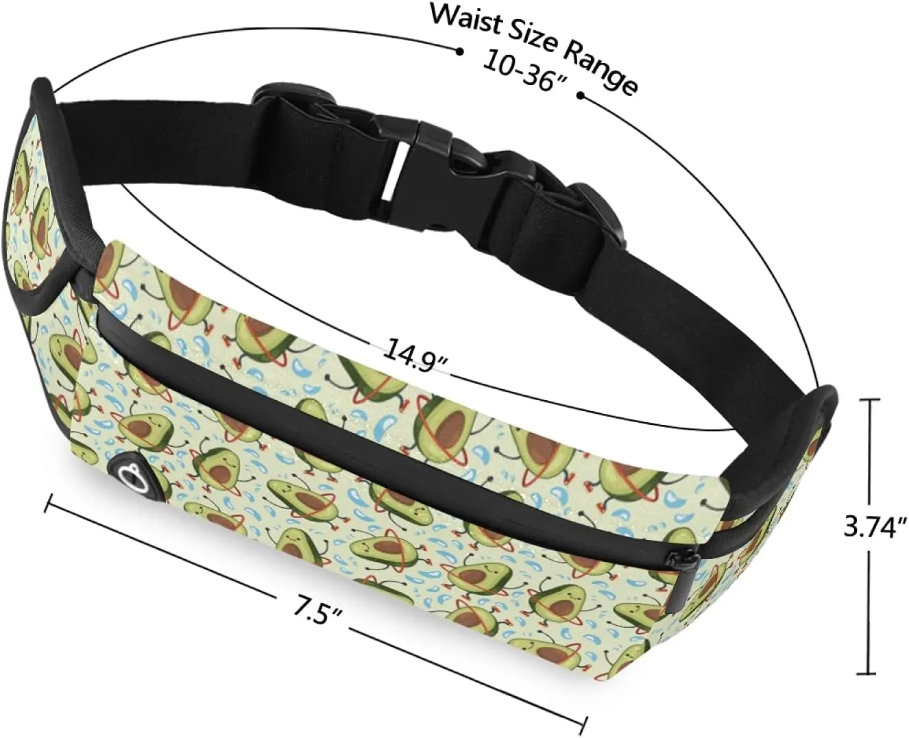 Oyihfvs Adjustable Running Belt, Fanny Pack Waist Pack, Runners Bag, Sports Hiking Fitness Exercise Gym Pouch for Women Men Accessories