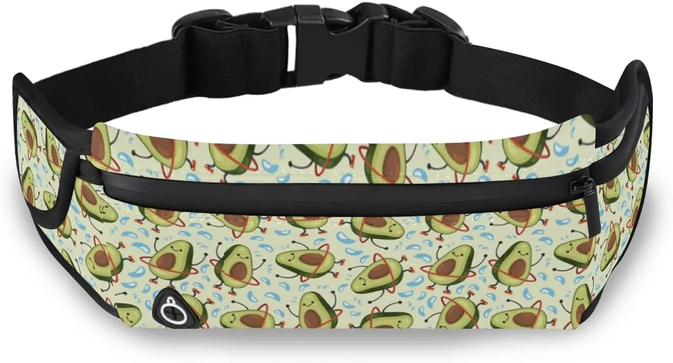 Oyihfvs Adjustable Running Belt, Fanny Pack Waist Pack, Runners Bag, Sports Hiking Fitness Exercise Gym Pouch for Women Men Accessories