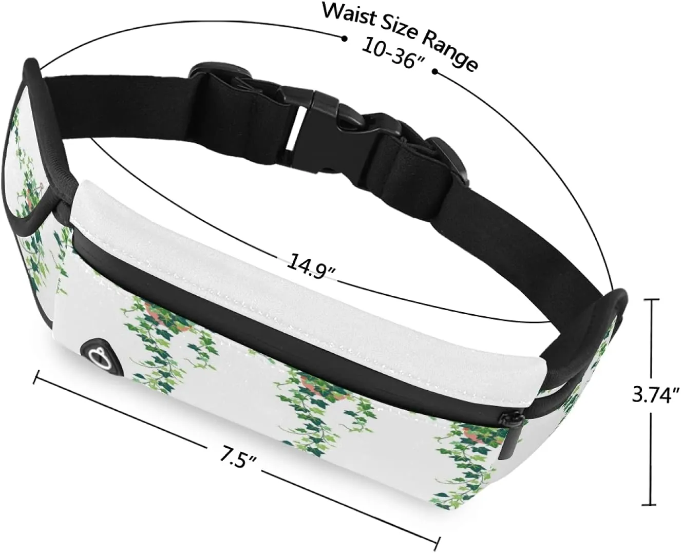 Oyihfvs Adjustable Running Belt, Fanny Pack Waist Pack, Runners Bag, Sports Hiking Fitness Exercise Gym Pouch for Women Men Accessories