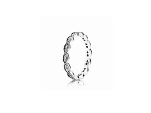 Pandora Sparkling Leaves Band Ring 190923CZ