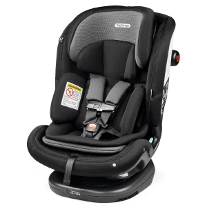 Peg Perego Primo Viaggio All-in-One Convertible Car Seat – Newborn to 10  Years – 5-120 lbs – Height Adjustable & Slim, 100% FR-Free, Made in Italy, Crystal Black (Black)