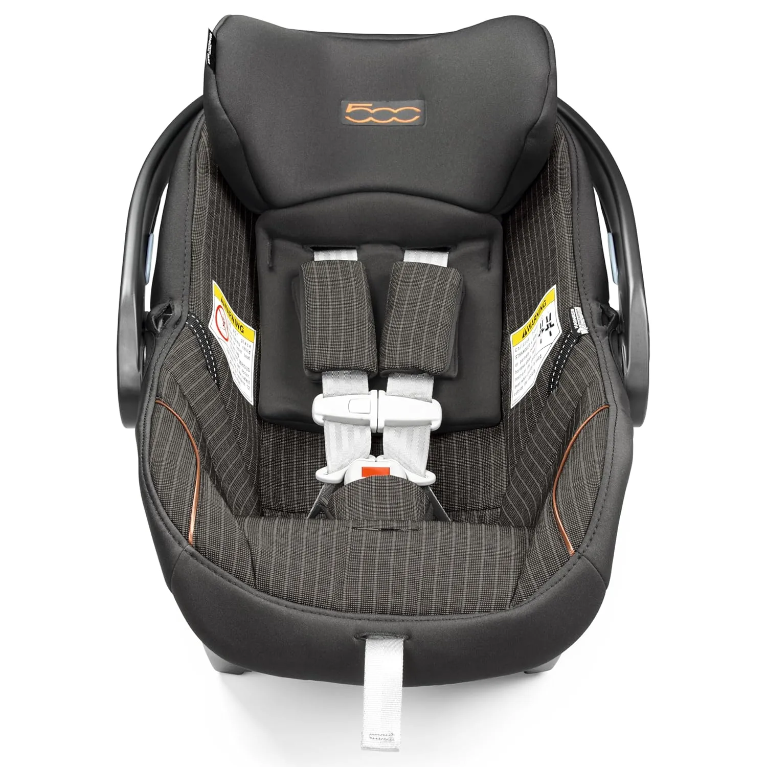 Peg Perego Primo Viaggio Nido - Rear Facing Infant Car Seat - Includes Base with Load Leg & Anti-Rebound Bar - for Babies 4 to 30 lbs - Made in Italy - Fiat 500 (Grey)