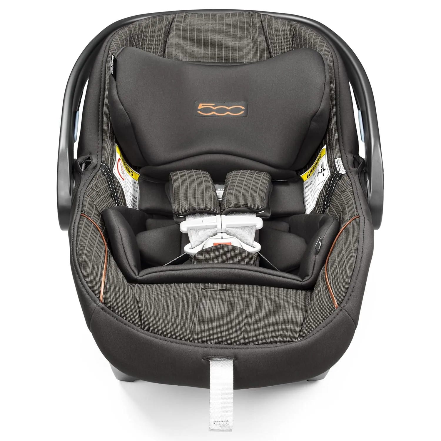 Peg Perego Primo Viaggio Nido - Rear Facing Infant Car Seat - Includes Base with Load Leg & Anti-Rebound Bar - for Babies 4 to 30 lbs - Made in Italy - Fiat 500 (Grey)