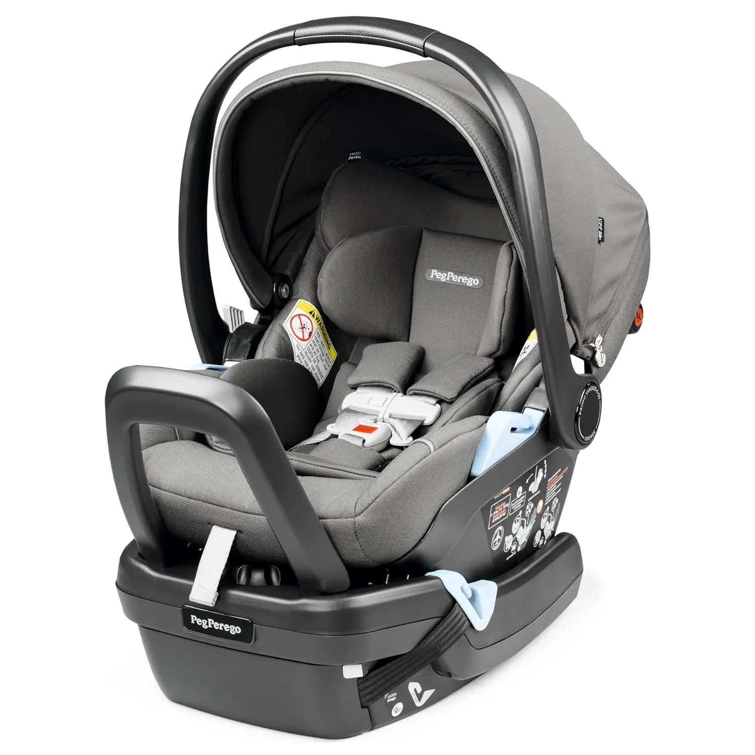 Peg Perego Primo Viaggio Nido - Rear Facing Infant Car Seat - Includes Base with Load Leg & Anti-Rebound Bar - for Babies 4 to 30 lbs - Made in Italy - Mercury