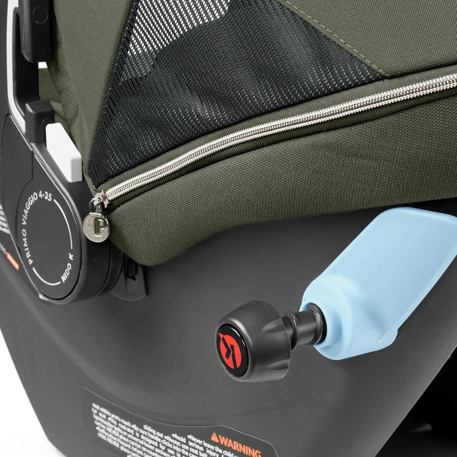 Peg Perego Primo Viaggio Nido - Rear Facing Infant Car Seat - Includes Base with Load Leg & Anti-Rebound Bar - for Babies 4 to 30 lbs - Made in Italy - Metal