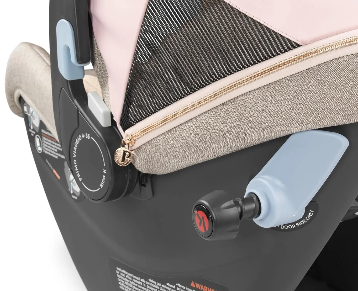 Peg Perego Primo Viaggio Nido - Rear Facing Infant Car Seat - Includes Base with Load Leg & Anti-Rebound Bar - for Babies 4 to 30 lbs - Made in Italy - Mon Amour