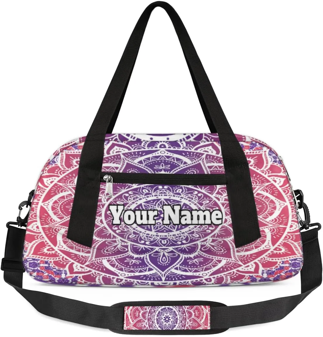 Personalized Sport Duffel Bag Custom Beautiful Beaded Gymnastics Duffel Bags for Teens, Waterproof Sport Bag, Boho Beaded