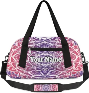 Personalized Sport Duffel Bag Custom Beautiful Beaded Gymnastics Duffel Bags for Teens, Waterproof Sport Bag, Boho Beaded