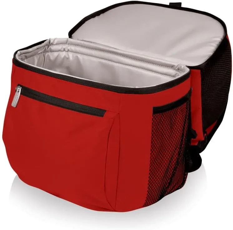 PICNIC TIME NCAA Ole Miss Rebels Zuma Backpack Cooler - Soft Cooler Backpack - Lunch Cooler, (Red)