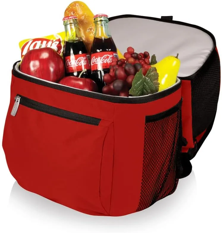 PICNIC TIME NCAA Ole Miss Rebels Zuma Backpack Cooler - Soft Cooler Backpack - Lunch Cooler, (Red)
