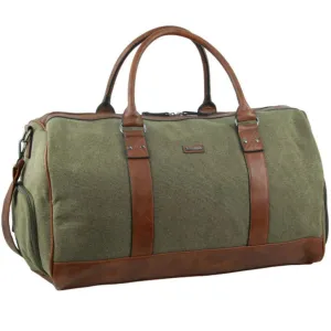Pierre Cardin Canvas overnight duffle 2581 BROWN / KHAKI
