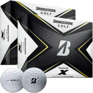 PlayBetter Bridgestone Tour B X (Two Dozen) Golf Balls | Multi-Packs | REACTIV Cover Technology | Higher Ball Speed & Maximum Distance