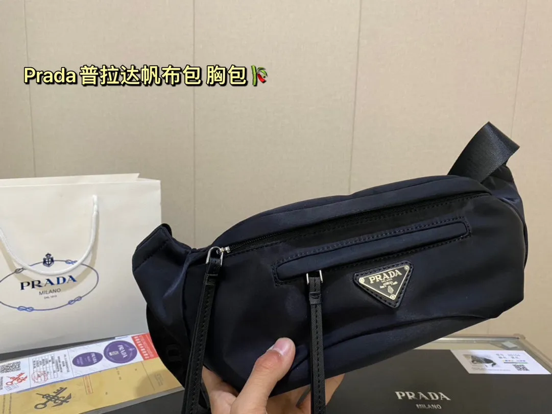 Prada chest Fanny pack crossbody bag