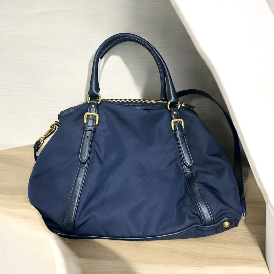 Prada Nylon Tote Handbag (H29 x L34 x W16 cm)