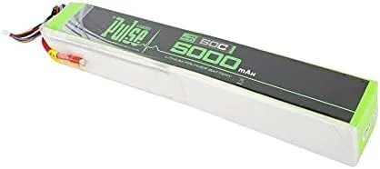 Pulse 5000mah 50C 51.8V 14S Lipo Battery No Connector - Lipo RC Battery For Remote Control Toy Vehicle ( RC Helicopter Align T-Rex 700, Align T-Rex 800, SAB Goblin 700, RC Airplane) (HELIDIRECT)