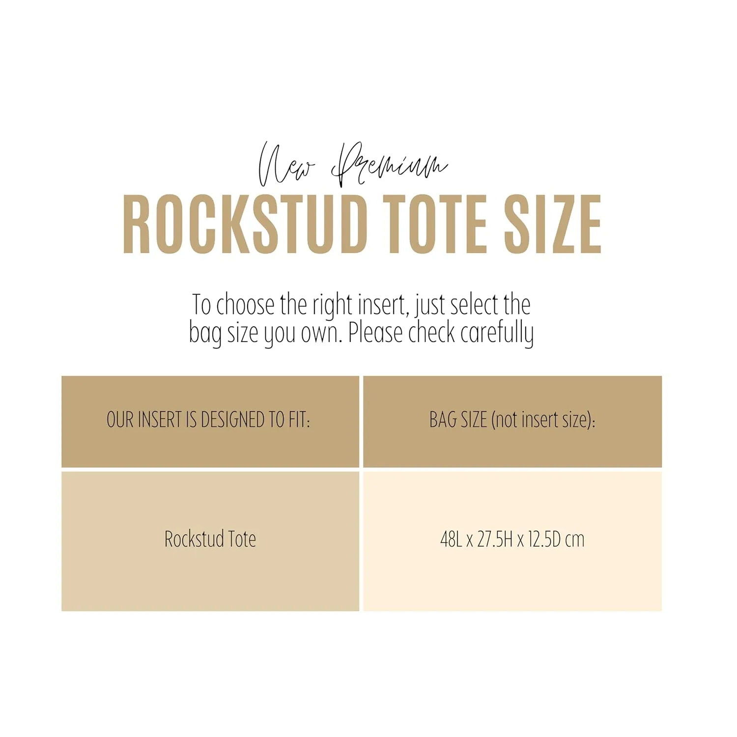 Purse Organizer for Valentino Rockstud Tote Organizer, Rockstud Tote Insert, Handmade 2mm Thick Felt Gold Zipper (For Rockstud Tote, Geyser Blue)