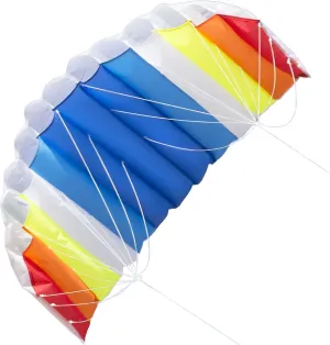 Rainbow Stunt Kite - Power Kite Parafoil for Adults & Kids