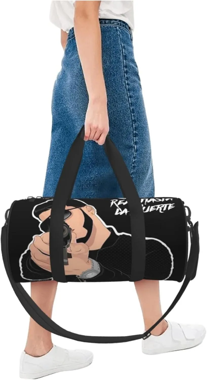 Real Hasta La Muerte Duffel Bag Large Capacity Portable Round Travel bag,Travel Sports Bag for Men and Women One Size