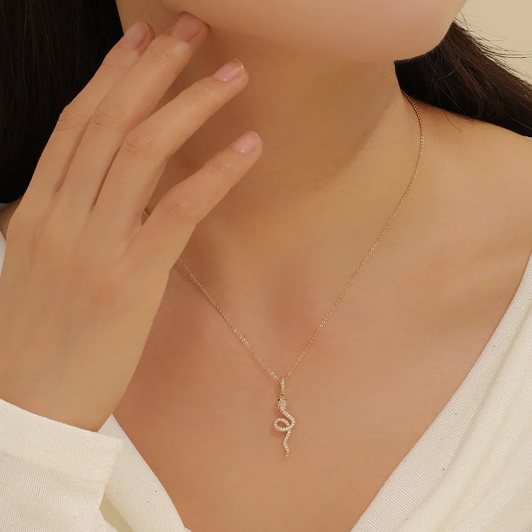 Reet Pehal - Golden Eclipse Snake Pendant