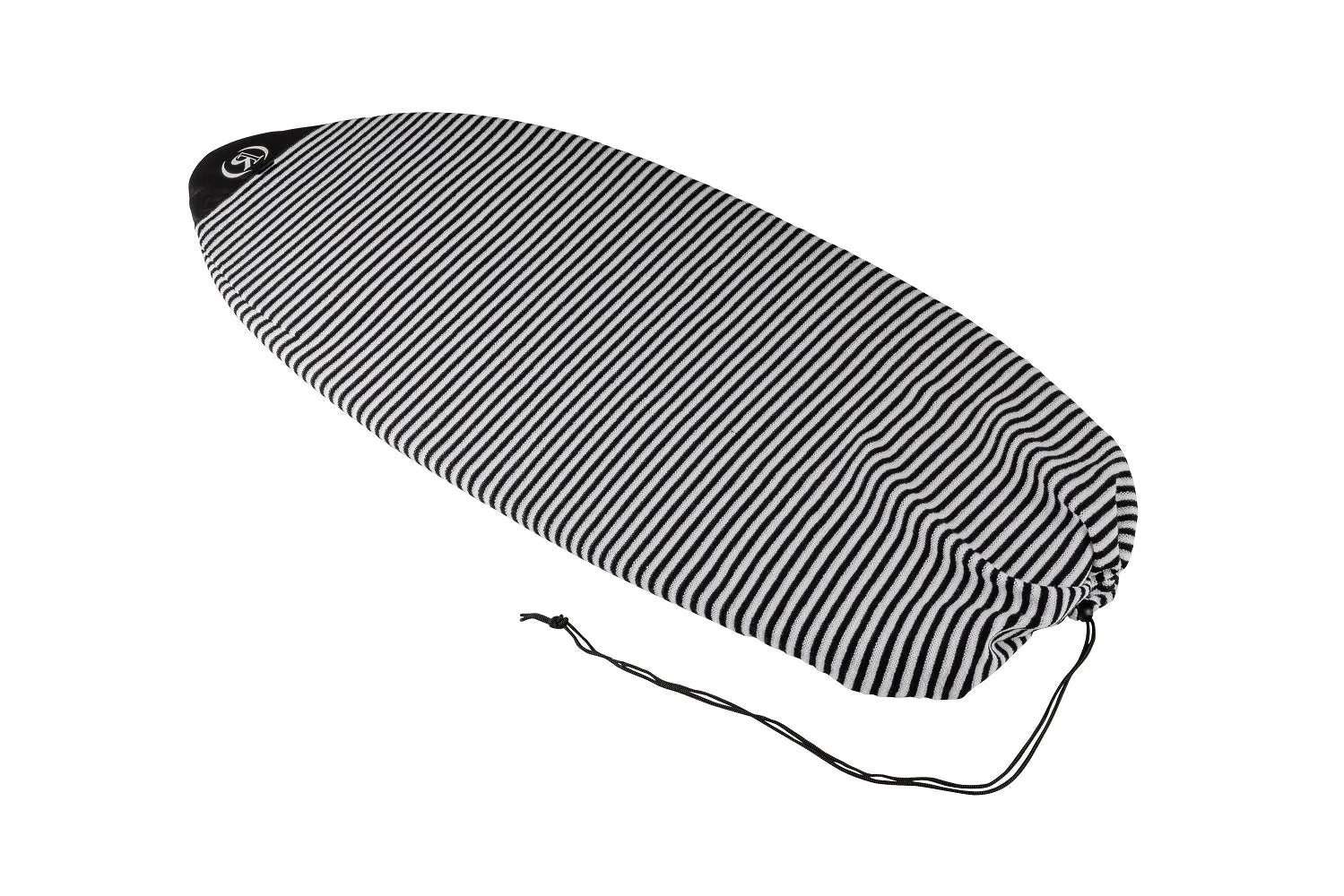 Ronix Sleeping Sack Surf Sock Wakesurf Board Bag - Black / White - Pointy Nose