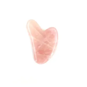 Rose Quartz Jade Roller Set Real Jade Gouache Scraper Jade Massager Gua Sha Board Massager Face Roller(Style c)
