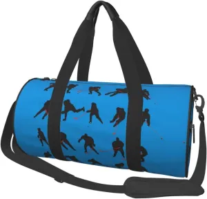 Round Duffle Bag Ice Hockey Unisex Travel Bag Duffle Bag