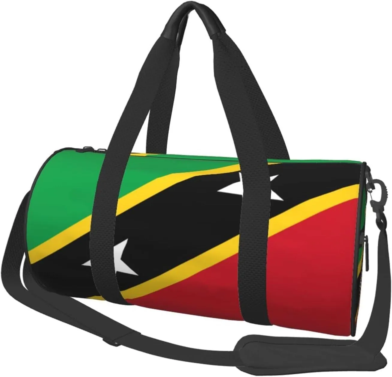 Round Duffle Bag Saint Kitts and Nevis Flag Unisex Travel Bag Duffle Bag