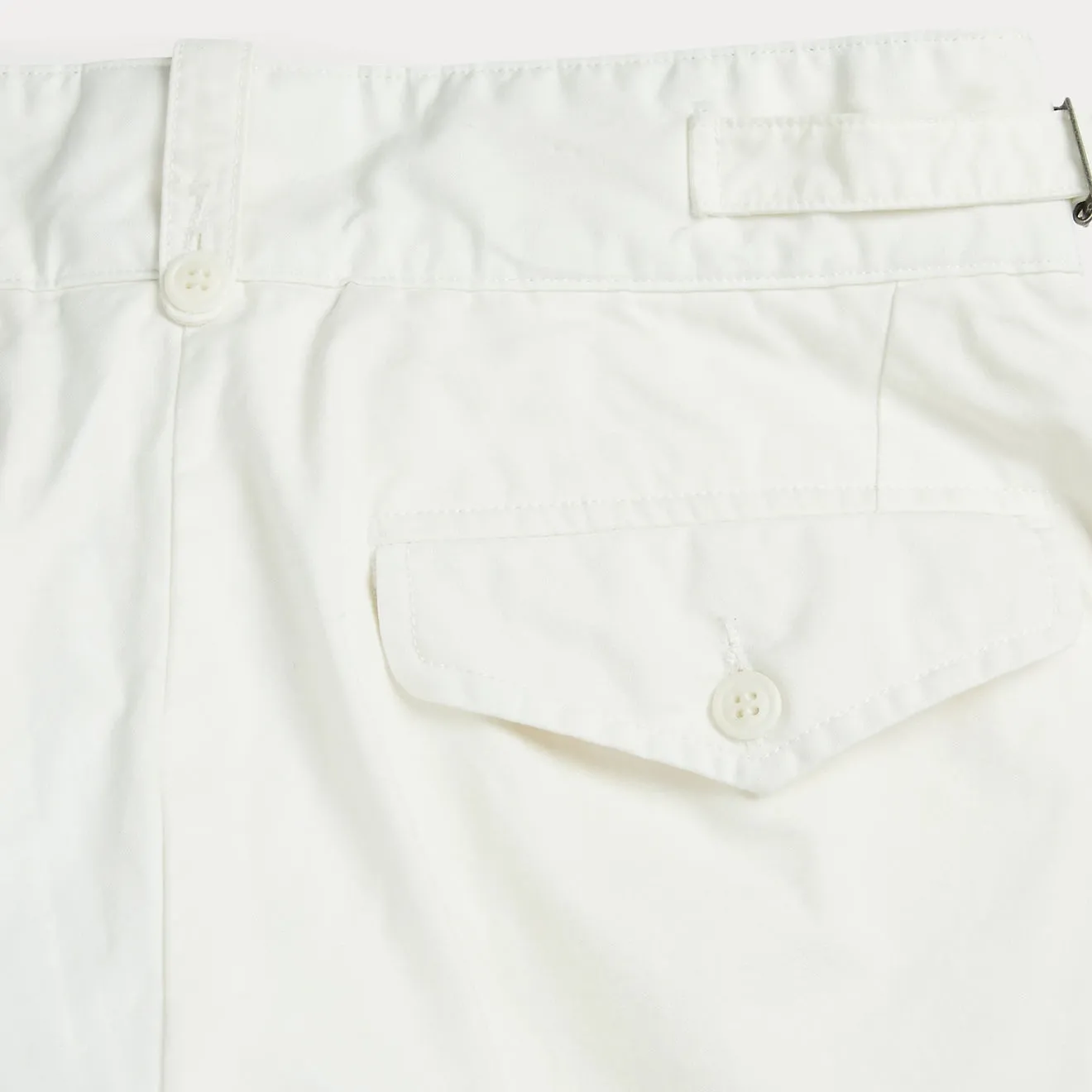 RRL by Ralph Lauren Womens Cropped Poplin Wide-Leg Trouser White