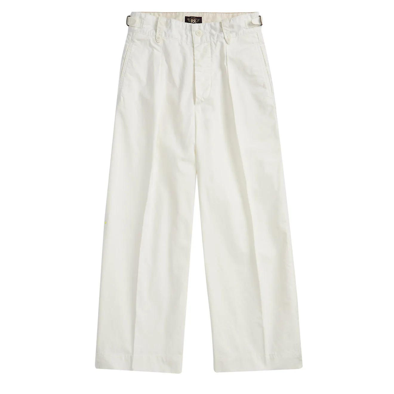RRL by Ralph Lauren Womens Cropped Poplin Wide-Leg Trouser White