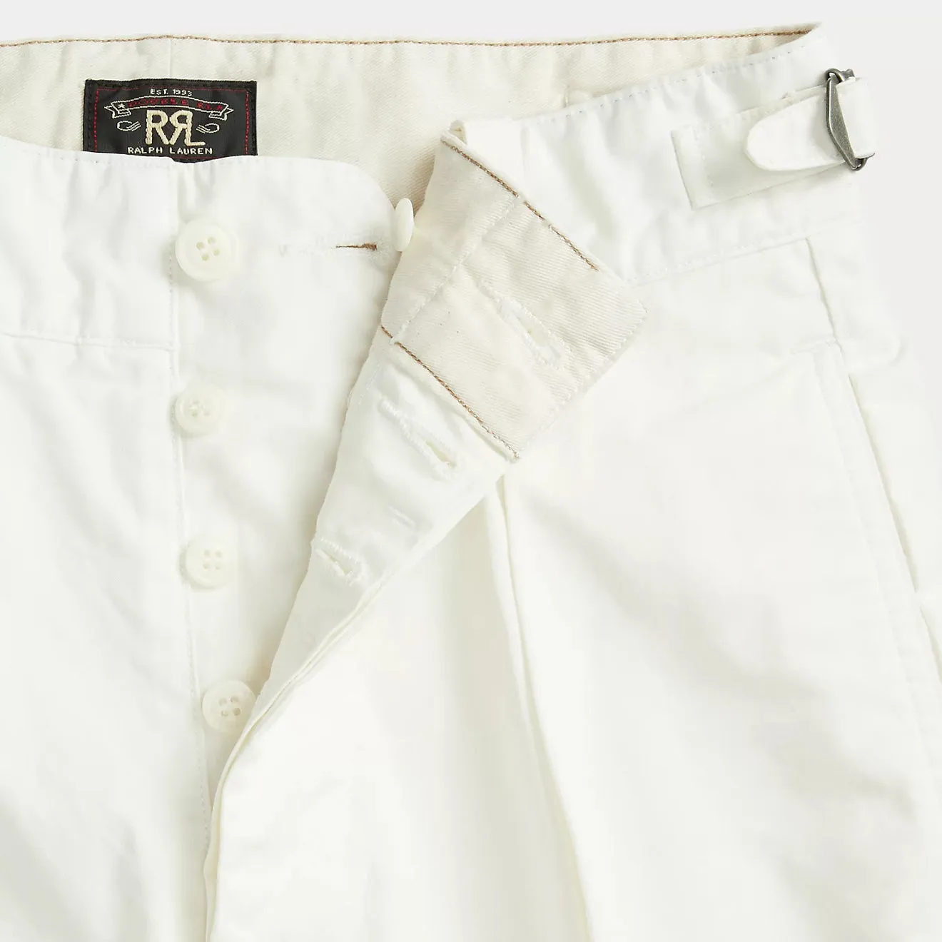 RRL by Ralph Lauren Womens Cropped Poplin Wide-Leg Trouser White