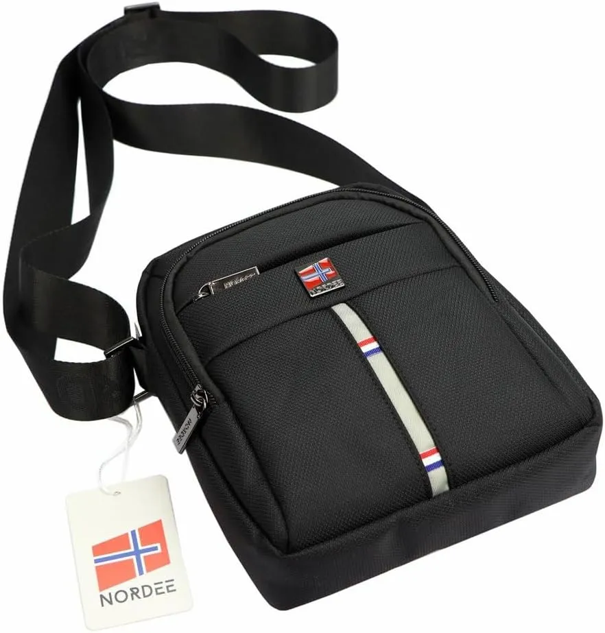 S111 Men's Shoulder Bag - Practical Polyester Shoulder Bag Men's 24 cm x 19 cm x 7 cm, Chest Bag, Small Bag Men