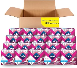 Saba V-Confident Long Liner 800 ct (20 Packs of 40 ct)