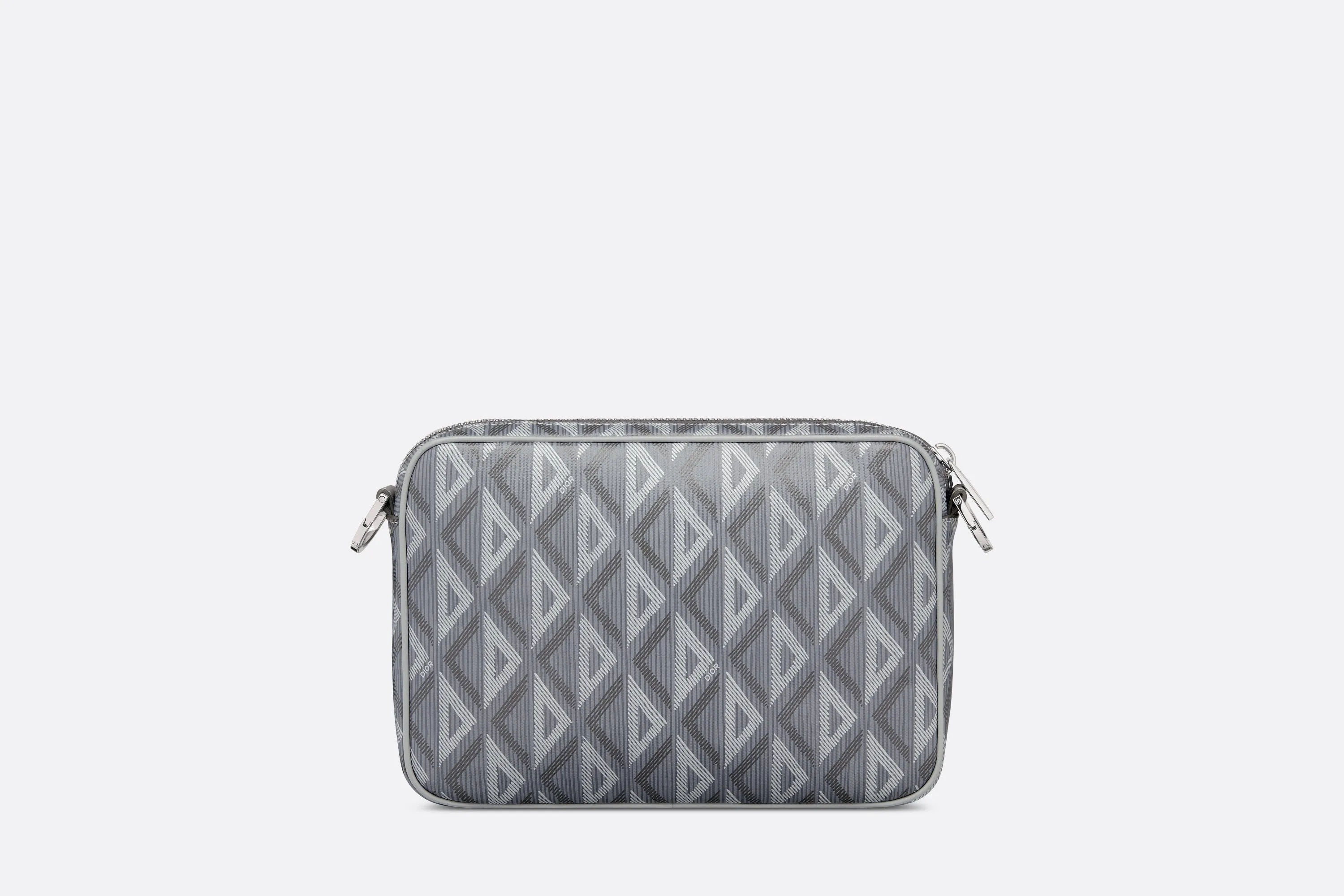 Saddle Triple Pouch • Dior Gray CD Diamond Canvas